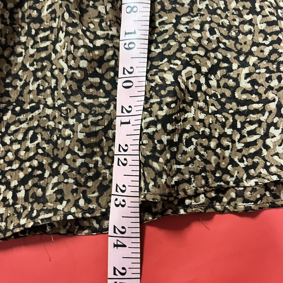 Gap Womens Sleeveless Cheetah Print Top Size S Tie Shoulder - Picture 8 of 8